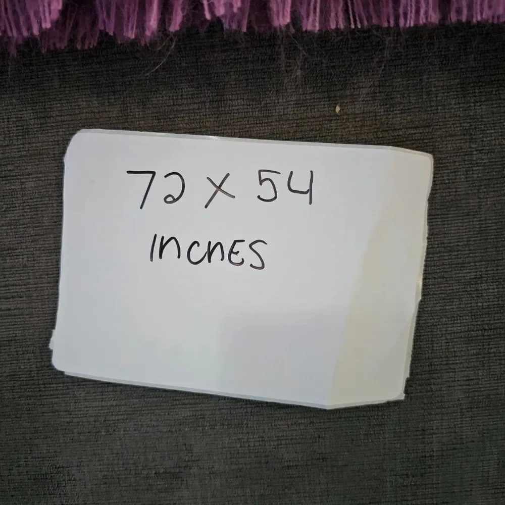 Distinction by Bronte Moon Purple Luxury Mohair Throw 54x72 in